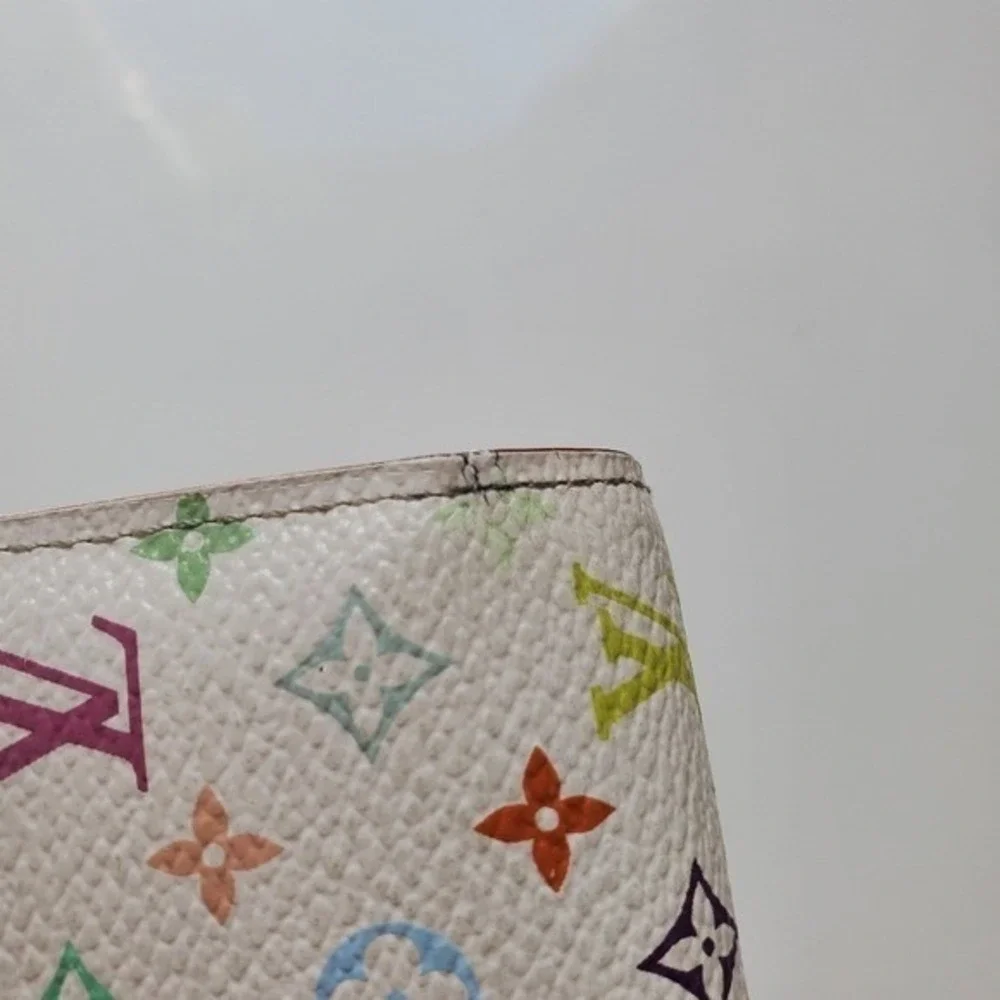 Louis Vuitton x Takashi Murakami White Multicolor Sarah Wallet